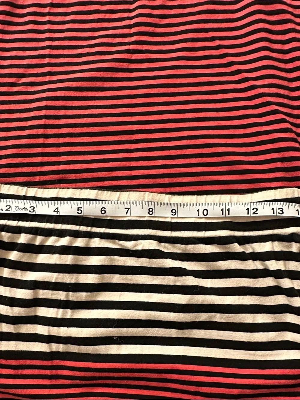 VTG Free People 1990’s Boho Striped Skirt Black, Cream, Cherry Red S
